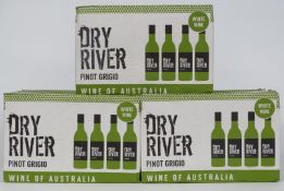 Seventy-two bottles of New World white wine Australian Dry River Pinot Grigio, 187ml, 13% vol