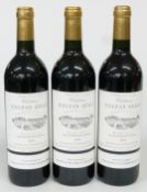 Three bottles of Chateau Rauzan-Segla 2001 Margaux Grand Cru Classé red wine 75cl 12.5% vol. This