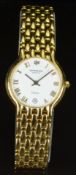 Raymond Weil Fidelio ref. 4702 gold plated ladies wristwatch with date aperture, gold hands and