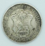 Wilhelm II 1894 2 Rupien German East Africa Company Deutsch-Ostafrika silver coin