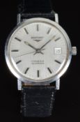 Longines Conquest gentleman's automatic wristwatch ref. 1569-2 with date aperture, two-tone hands