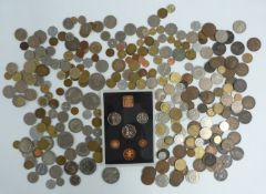 A collection of UK and overseas coinage, Victoria onwards, includes a silver content 1895 half crown