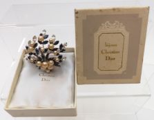 Christian Dior vintage brooch in original box