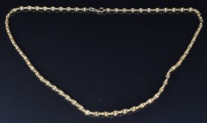 A 9ct gold necklace, 6.1g, length 50cm