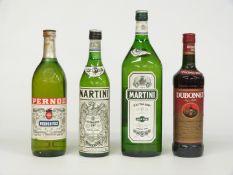 Two bottles of Martini Extra Dry Vermouth, one 75cl 14.7% vol the other 150cl 15% vol together