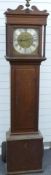 George III Thomas Sone, Fareham, 8 day long case clock, the signed brass dial with floral and