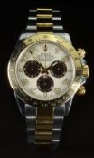 Rolex Oyster Perpetual Cosmograph Daytona gentleman's automatic chronograph wristwatch ref. 116523