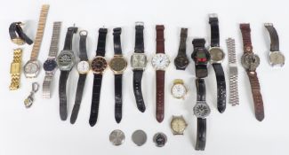 Nineteen various ladies and gentleman's wristwatches including Seiko 5 automatic ref. 6119-5420,