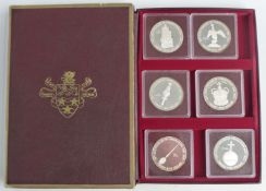 Queen Elizabeth II 25th anniversary of the Coronation Cayman Islands Regalia Silver Collection