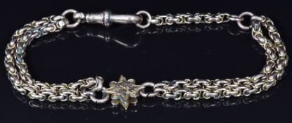 A 9ct rose gold bracelet, 6.8g