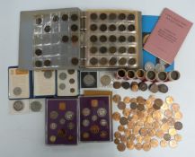 An amateur collection of largely UK coinage, Queen Victoria onwards, in album, together with a
