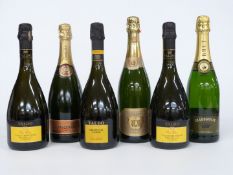 Three bottles of Valdo Oro Puro Presecco 750ml, 11% vol, together with three bottles of sparkling