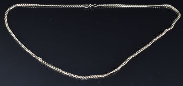 A 9ct rose gold curb link chain, 8.9g, length 50cm