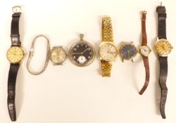 Six various ladies and gentleman's wristwatches including Smiths, Sekonda, Verity, Josmar etc