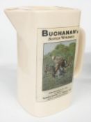 Approximately twenty six whisky advertising water jugs including Invergordon, Buchanan's, Cluny,