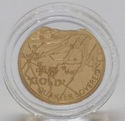 2019 D-Day 75 issue gold quarter sovereign in Hattons of London box