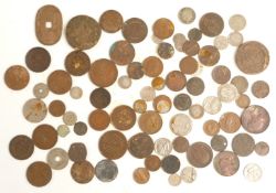 An interesting collection of overseas coinage, 18thC onwards, including Russian kopek coins,