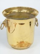 Veuve Clicquot Ponsardin gilt champagne bucket, height 26cm