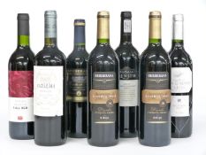 Seven bottles of red wine comprising two Berberana Reserva 2003 13% vol, Berberana Carte Oro 2012