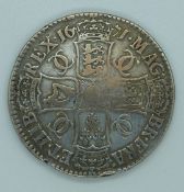 Charles II 1671 crown, V.TERTIO edge