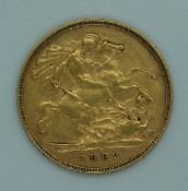 1902 Edward VII gold half sovereign