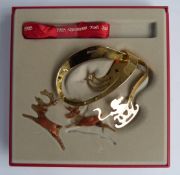 Georg Jensen for Royal Copenhagen cased 1985 Christmas mobile / decoration, width of case 16cm