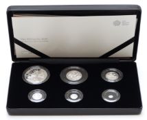 Royal Mint 2020 UK six coin silver proof Britannia set 'The Spirit of the Nation', cased with