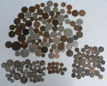 Approximately 140g of largely Victorian silver coinage, together with a quantity of sundry