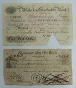 Gloucester City Old Bank, Provincial banknote, dated 25th March 1835, signed by J S Surman and