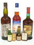 Two bottles of Port, Wyld's 'Crown' white port and Tawny Port, together with a bottle of