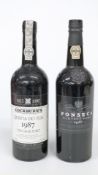 Fonseca 1985 Vintage Port 20.5% vol and Cockburns 1987 Vintage Port 20% vol, both 75cl