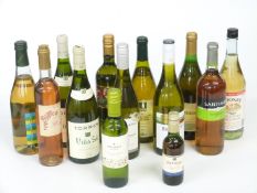 Thirteen bottles of assorted white wine including Brancott Estate 2017 12.5% vol and two Torres Vina