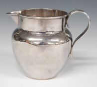 George V hallmarked silver jug, Chester 1926 maker Dingley Brothers, height 8cm, weight 126g