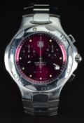 Tag Heuer Kirium gentleman's chronograph wristwatch ref. CL1113 with date aperture, luminous