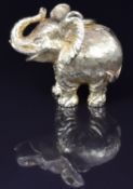 An 18ct gold elephant pendant set with diamond eyes, 2.5 x 3.2cm, 28.6g