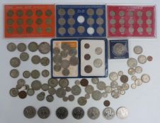 Victorian and later coinage including 1889 crown, further pre-1947 silver, commemorative crowns etc