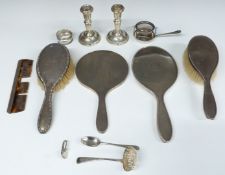 Georgian hallmarked silver sifter spoon, London 1826, bottom hallmarked silver teaspoon,