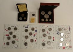 A - Z of 'Great British Coin Hunt' 10p complete set with receipts, together with an Edward VIII