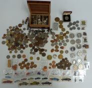 A collection of sundry overseas coinage, 19thC onwards, together with some UK examples, modern