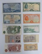 Banknotes comprising National Commercial Bank of Scotland £1 1959, Clydesdale and North of