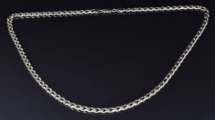 A 9ct gold curb link necklace, 25.1g, length 53cm