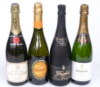 Moët & Chandon Premiere Cuvée Finest Extra Quality Champagne, Bouvet Saumur Brut sparkling wine