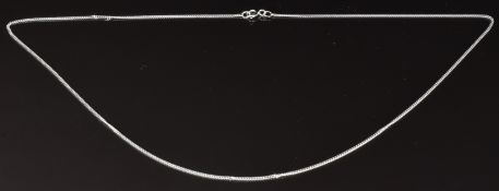 An 18ct white gold chain/ necklace, 2.6g, length 45cm