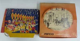 Two sets of Pifco Christmas lights, one being 20 London lights, the other Starlights, both in