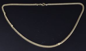 An 18ct gold curb link chain/ necklace, 21.3g, length 46cm