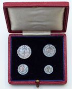 1907 Maundy set of Edward VII, in original case