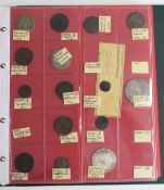 Karat coin collector's album containing an extensive collection of English coinage to include Edward