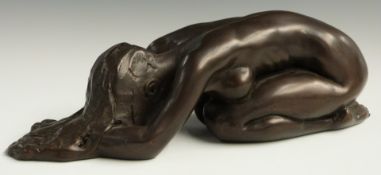 Tom Greenshields (1915-1994) figure 'Chrissie Drying Hair', length 22cm