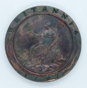 George III 1797 cartwheel copper twopence, VF-EF