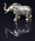 A 9ct gold pendant in the form of an elephant, 1.6 x 3cm, 10.6g